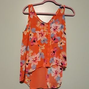 womens high low tank